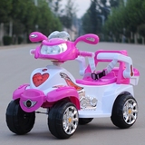 儿童电动摩托车新款三轮充电遥控四轮车可坐童车小孩电瓶玩具汽车