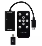 三星Note2 S3 S4 小米2S MHL转HDMI线 适配器 带遥控