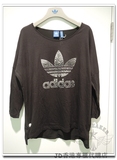 【香港專櫃正品】Adidas三葉草冬季女款休閒長袖T恤 AB2745