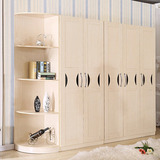 板式衣柜现代简约组装组合转角整体大二三四五六门木制衣柜卧室柜