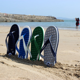 海鲨夏季平底人字拖鞋 韩国男士居家浴室夹脚按摩防滑沙滩凉拖鞋
