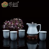 特价包邮龙泉青瓷器茶具新品陶瓷功夫整套养生茶壶茶杯飘逸壶礼盒