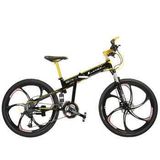 蓝克雷斯 折叠自行车 26寸27速铝合金一体轮折叠山地车超轻铝合