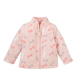 【国内现货】Mothercare代购  女童女宝粉色蝴蝶结夹克抓绒衫外套