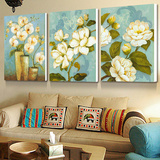 柠檬树 客厅装饰画 现代简约三联画无框沙发背景墙挂画小清新壁画