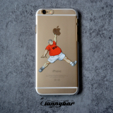 原创恶搞灌篮高手飞翔的胖子安西苹果6siphone6plus5se透明手机壳