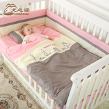 龙之涵婴儿床上用品套件纯棉婴儿床围四五六七八件套秋冬宝宝床品