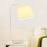 布艺台灯现代简约LED装饰节能创意宜家卧室婚房温馨床头灯小台灯