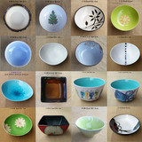 特价餐具彩色手绘陶瓷碗个性创意 家用菜碗粥面碗学生米饭碗装饰