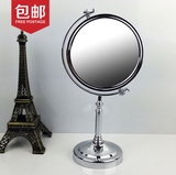 欧式台式双面镜放大柜台镜 摆式旋转化妆镜 立式公主美容镜 包邮