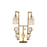 美式工业风艺术创意双头全铜台灯欧式复古高档奢华别墅客厅卧室灯