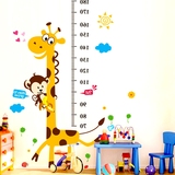 尺卧室动物墙贴纸儿童房装饰画幼儿园墙贴教师布置背景身高贴身高
