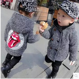 2015男童秋冬装韩版外套儿童呢大衣宝宝1-2-3-4岁冬季加厚衣服