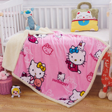 冬季儿童毛毯婴儿盖腿办公毯单人毛绒被毯双层小毯子加厚保暖绒毯