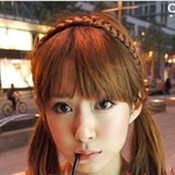韩国复古韩式头带发箍发成人儿童发饰编织假发麻花带假发带辫子