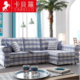 卡贝罗地中海多功能沙发床布艺折叠沙发床 储物松木客厅沙发180