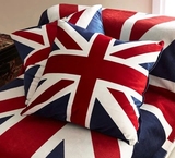 美英国旗天鹅绒抱枕靠垫带芯米字旗英伦复古沙发方枕靠垫特价包邮
