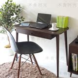北欧宜家简约小户型实木电脑桌单人简易写字台书房卧室办公桌书桌