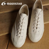 moonstar 月星鞋 日本进口 复古帆布鞋 硫化橡胶 日本制作 白色鞋