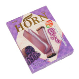 日本 明治Meiji HORN 紫薯奶油酱心脆皮夹心巧克力威化饼53g 8本