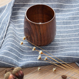 zakka日式酸枣木大肚杯原木酒杯创意复古水杯牛奶杯实木质餐具
