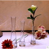 特价 餐桌台面小玻璃花瓶 电视柜客厅摆件 酒店客厅现代简约花瓶