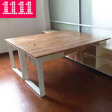 钢木结构会议桌简约时尚可拆卸办公桌员工开会桌大工作台培训桌
