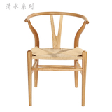 实木餐椅书椅 复古Y椅书桌椅chair 创意家具 时尚休闲设计师椅子