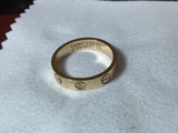 卡地亚戒指对戒螺丝love男女戒指18k金钻石戒指窄版宽版