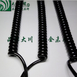 螺旋电缆 弹簧电源线 PU 弹簧电线 弹簧线 2芯*0.5拉伸后2米