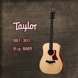 授权正品！美国大品牌 taylor 泰勒 Big Baby BBT-307 单板吉他