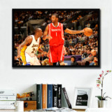 麦迪VS科比装饰画NBA球星海报篮球创意男生日礼物有框画壁挂墙画