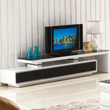 钢化玻璃电视柜带储物抽屉功能可伸缩简约现代创意电视柜TV211
