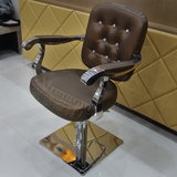 厂家直销发廊欧式美发椅子剪发椅子理发椅子不锈钢扶手椅子大工凳