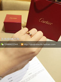 香港代购Cartier卡地亚love系列窄版无钻戒指18K玫瑰金结婚对戒