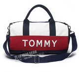 美国专柜正品Tommy Hilfiger帆布包 休闲旅行袋 斜挎手提运动包