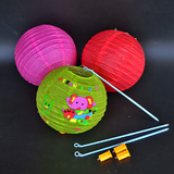 卡通灯笼diy手提纸灯笼儿童手工制作灯动物材料包幼儿园装饰灯笼