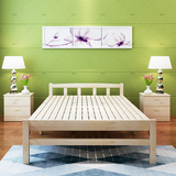 折叠床松木床实木床单人床1米午休床儿童床0.8米成人双人床1.2米