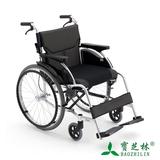 三贵MiKi 手动轮椅车MCS-43JL轻便折叠航太合金老人残疾人代步车