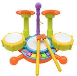 爵士鼓玩具儿童玩具儿童电子琴架子带板凳和麦风