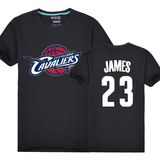 2016新款骑士总冠军NBA篮球星詹姆斯23号短袖男女夏 纯棉运动 T恤