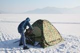 1.7米冰钓冬钓加厚棉自动帐篷半底垂钓鱼迷彩免搭建打猎帐蓬包邮