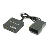 UHD超高清切换器4K*2K HDMI分配器 一进二出 1分2 分屏分线器3D