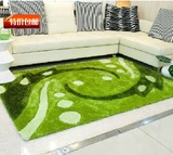 千岛地毯客厅沙发茶几垫加密厚弹力棉简约现代田园绿色定做包邮