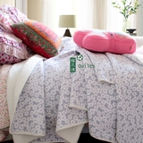 特价纯棉绗缝被三件套 外贸水洗被床单 出口衍缝床盖 碎花空调被