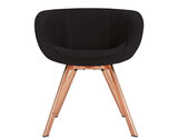 Scoop Low Copper Chair 北欧风格餐椅 设计师休闲椅 玻璃钢椅