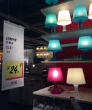 南京上海宜家代购IKEA拉姆本台灯床头装饰灯卧室灯源特价家具正品