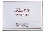 香港代购 瑞士原装进口Lindt瑞士莲纯味牛奶薄片巧克力 125g