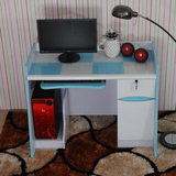 简约现代台式电脑桌烤漆家用玻璃面电脑台书桌写字台办公桌学习桌