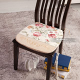 全国包邮简约欧式红木餐椅垫坐垫田园印花椅子垫座垫绑带可拆洗
